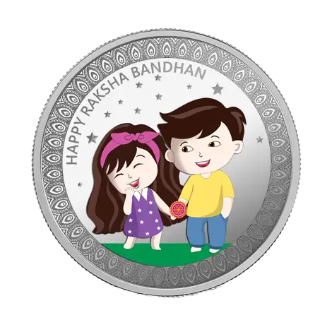 RAKSHA BANDHAN SILVER COIN