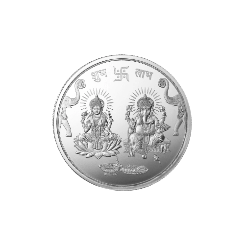 GANESH LAKSHMI JI SILVER COIN