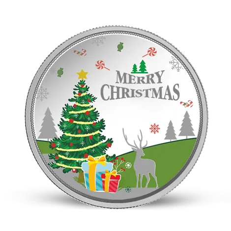 MERRY CHRISTMAS SILVER COIN