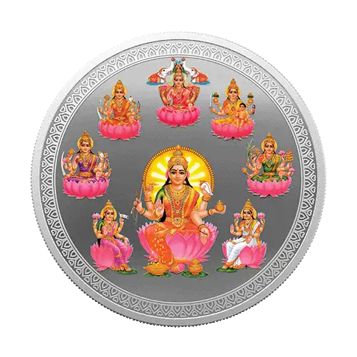 ASHTA LAKSHMI SILVER COIN