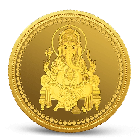 LORD GANESHA 24K GOLD COIN